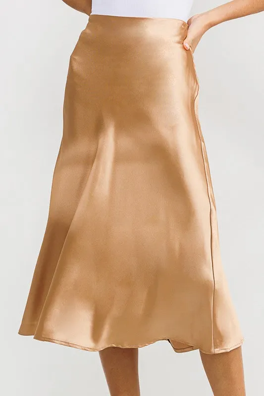 KELLY SATIN SKIRT