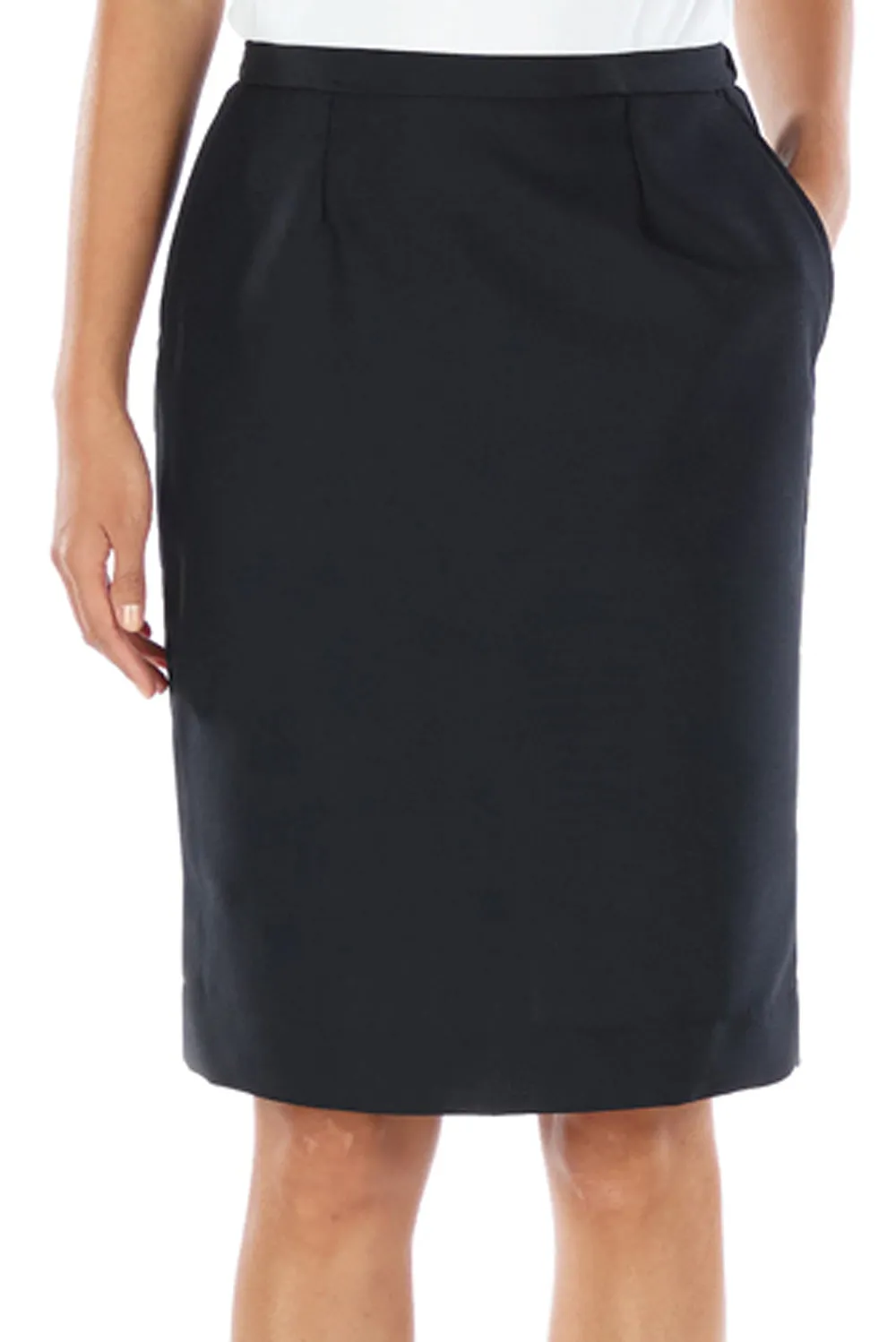 Ladies' Polyester Skirt (2 Pockets) - Dark Navy