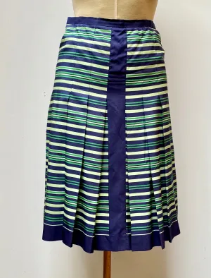 Lanvin striped silk skirt size small