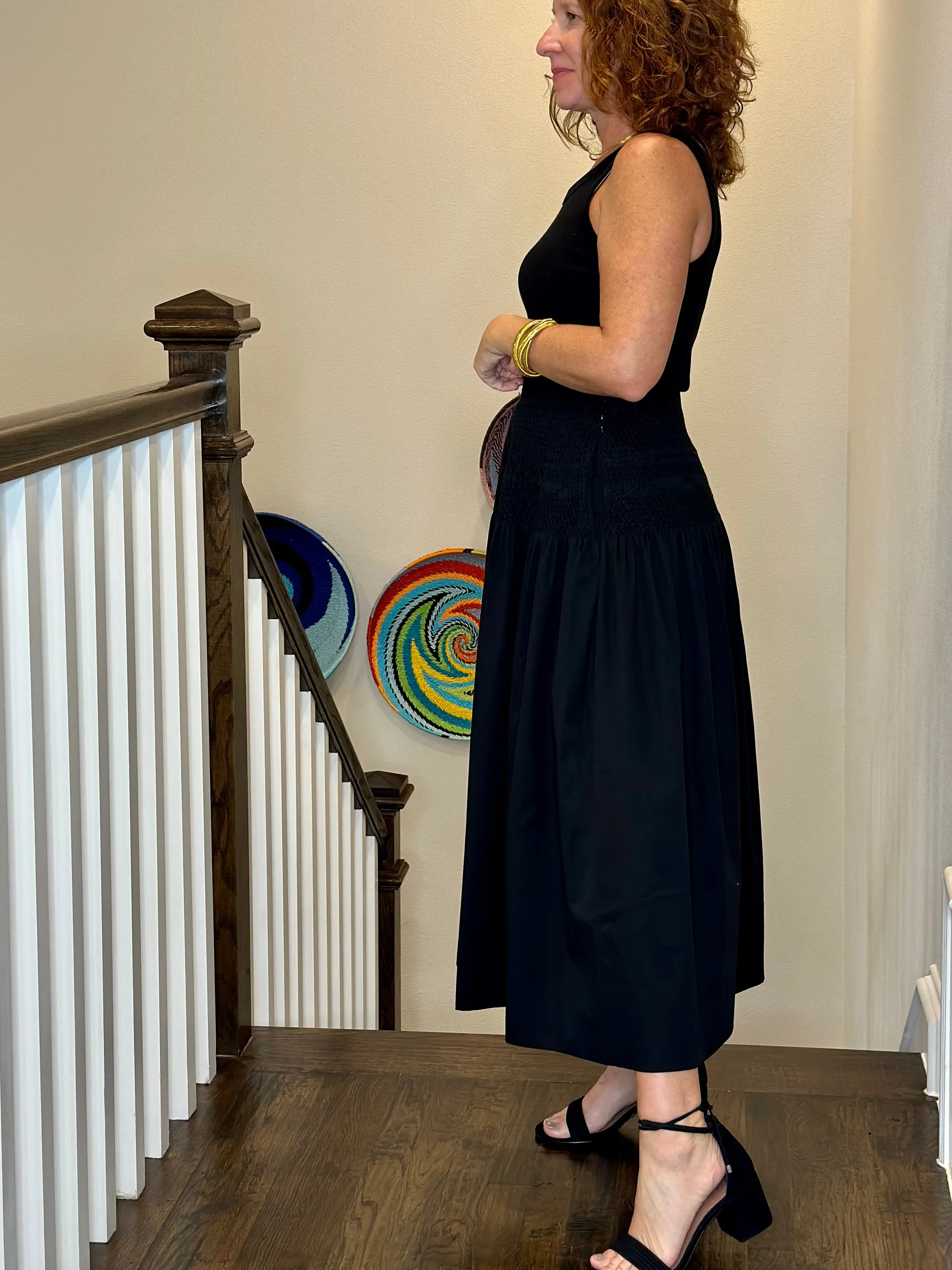 Love Binetti Long Noemi Skirt in Black