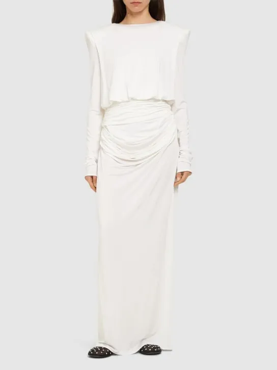 Magda Butrym   Draped stretch jersey skirt 