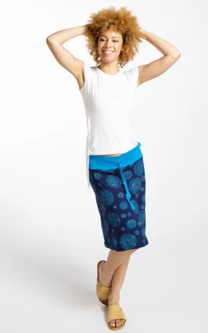 Mandala Skirt - Blue