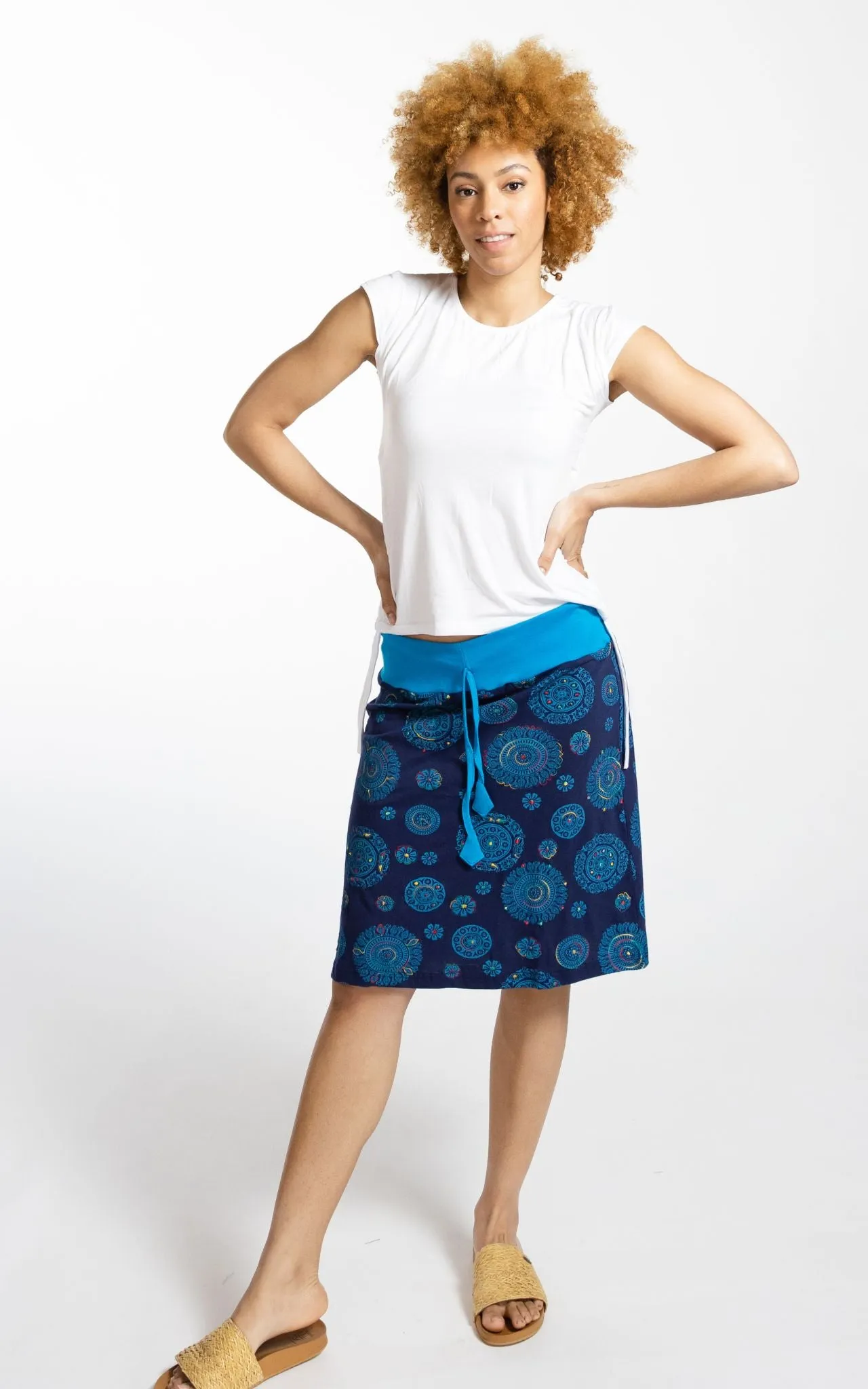 Mandala Skirt - Blue