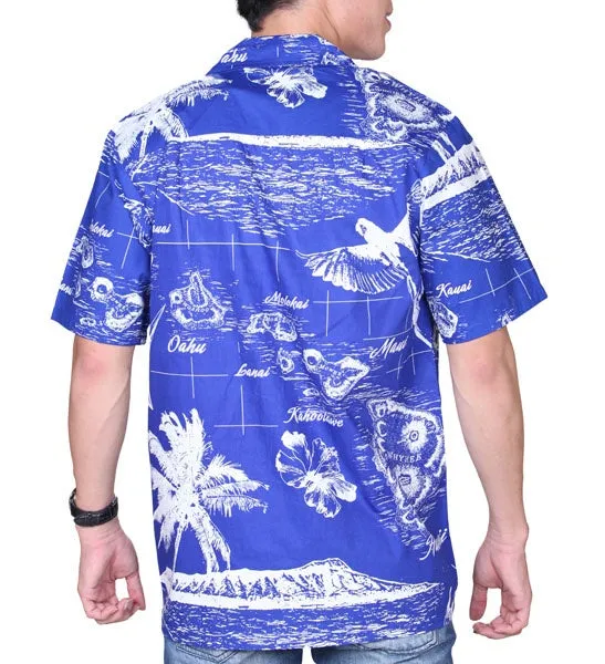 Map 3 Men's Aloha Shirt