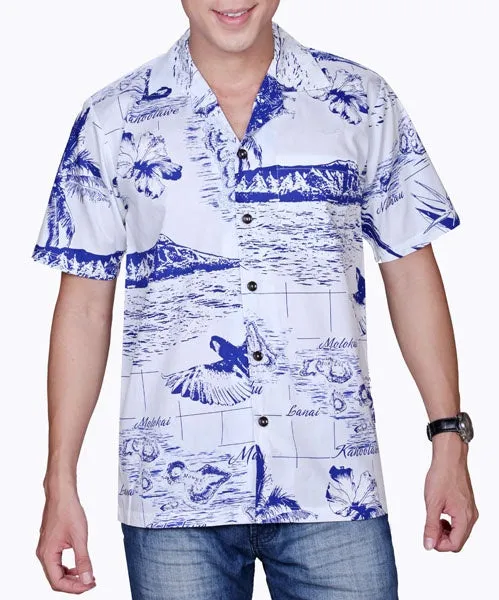 Map 3 Men's Aloha Shirt