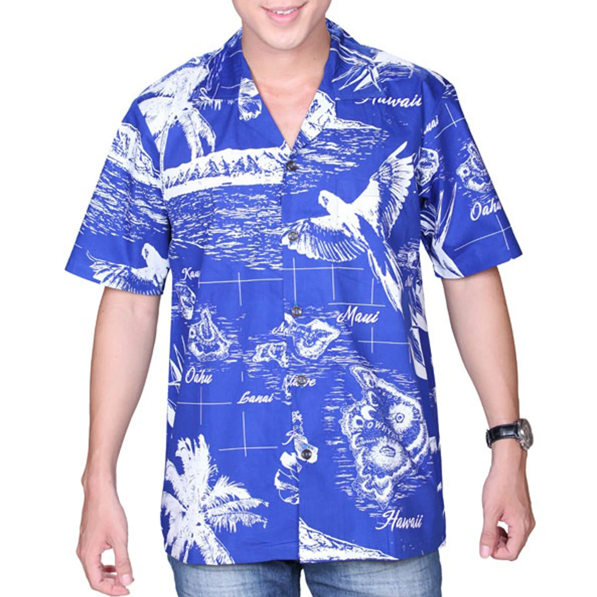 Map 3 Men's Aloha Shirt