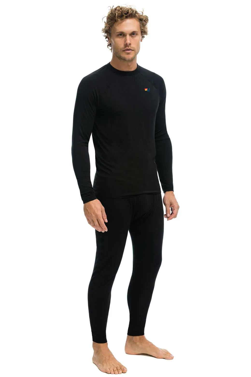 MEN'S MICRO MODAL BASE LAYER SET - BLACK