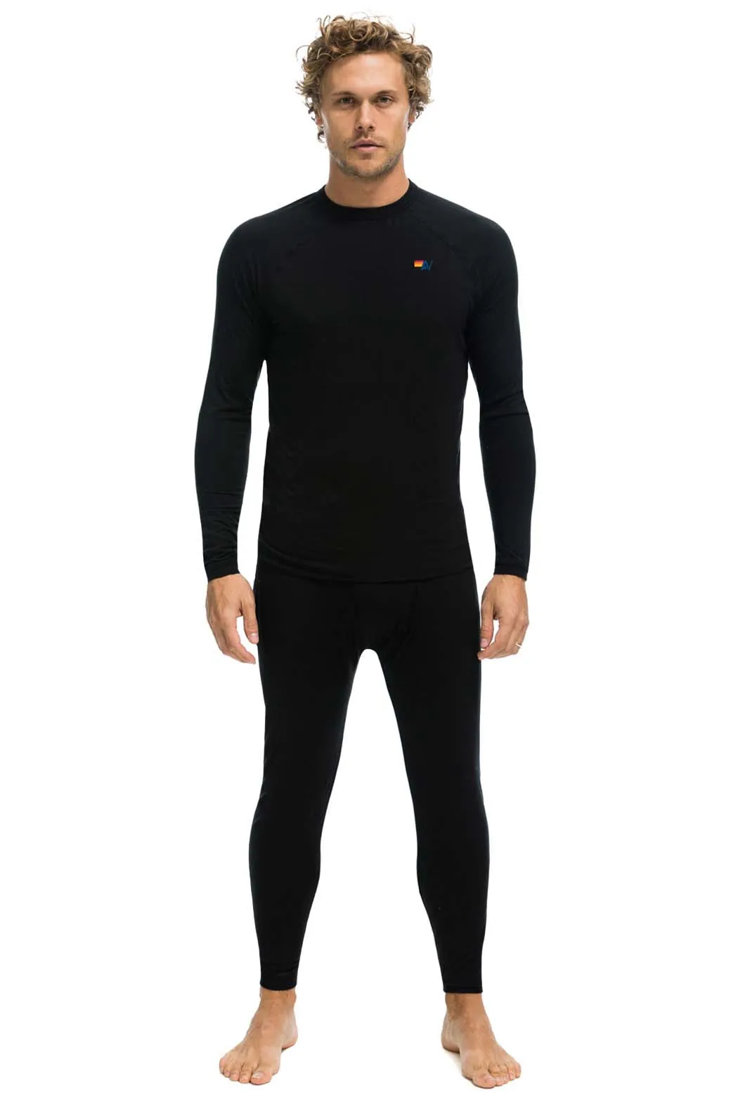 MEN'S MICRO MODAL BASE LAYER SET - BLACK