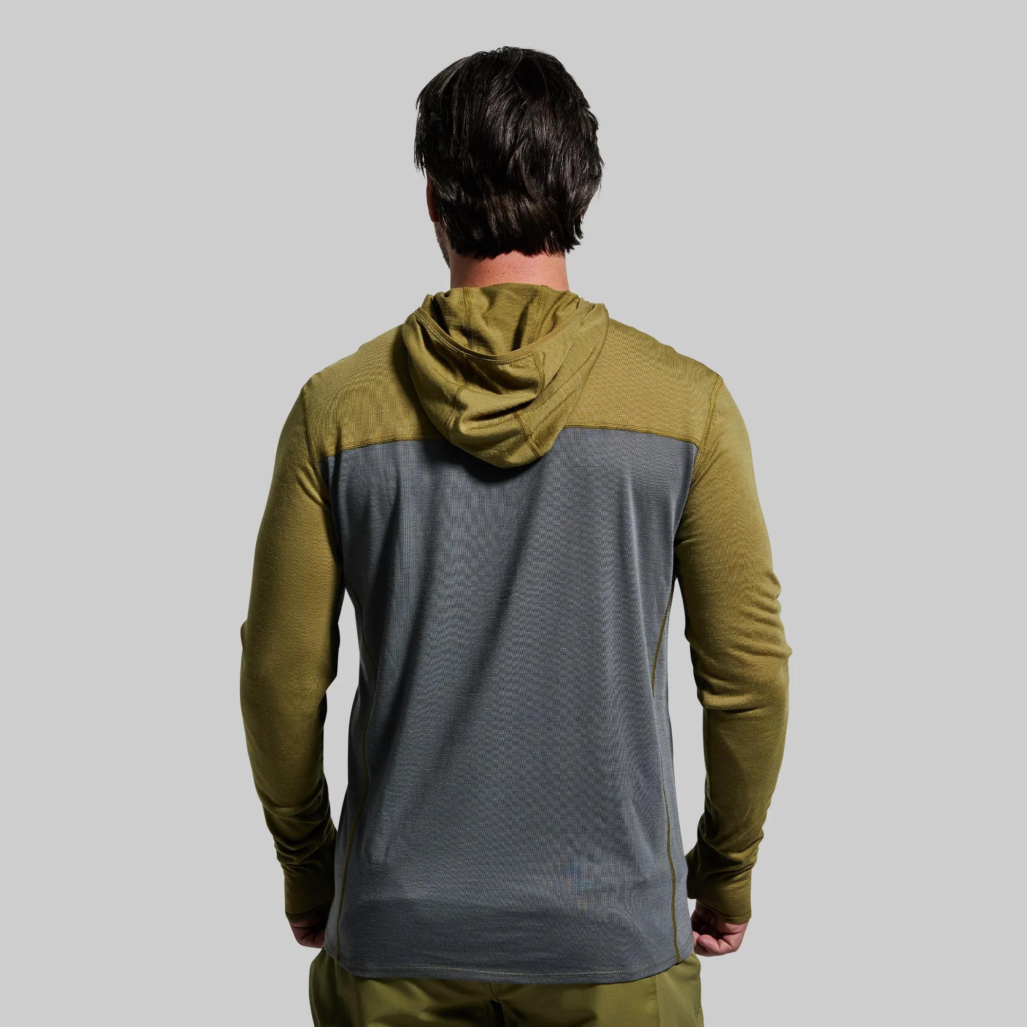 Men's Ridgeline Half Zip Hoodie (Deep Moss)