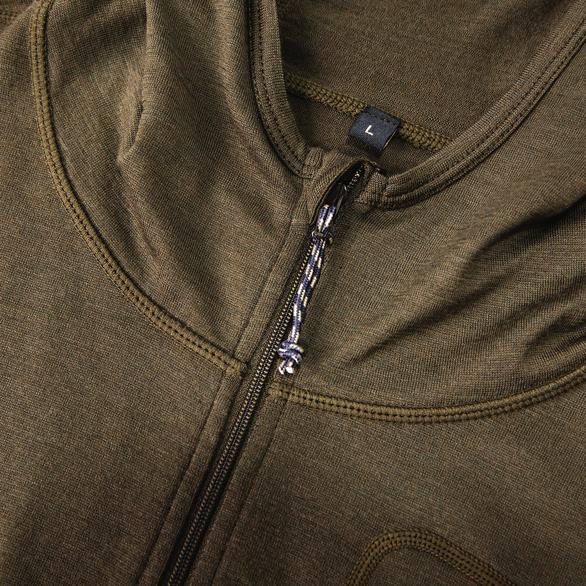 Merino Half Zip with Hood