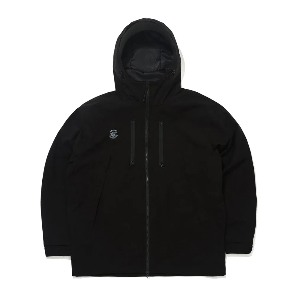 MMM WINDBREAKER HOODED STRETCH JACKET BLACK