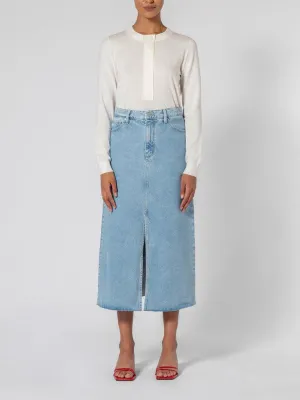 Nobody Denim Mallory Skirt in Indigo Dreams Wash