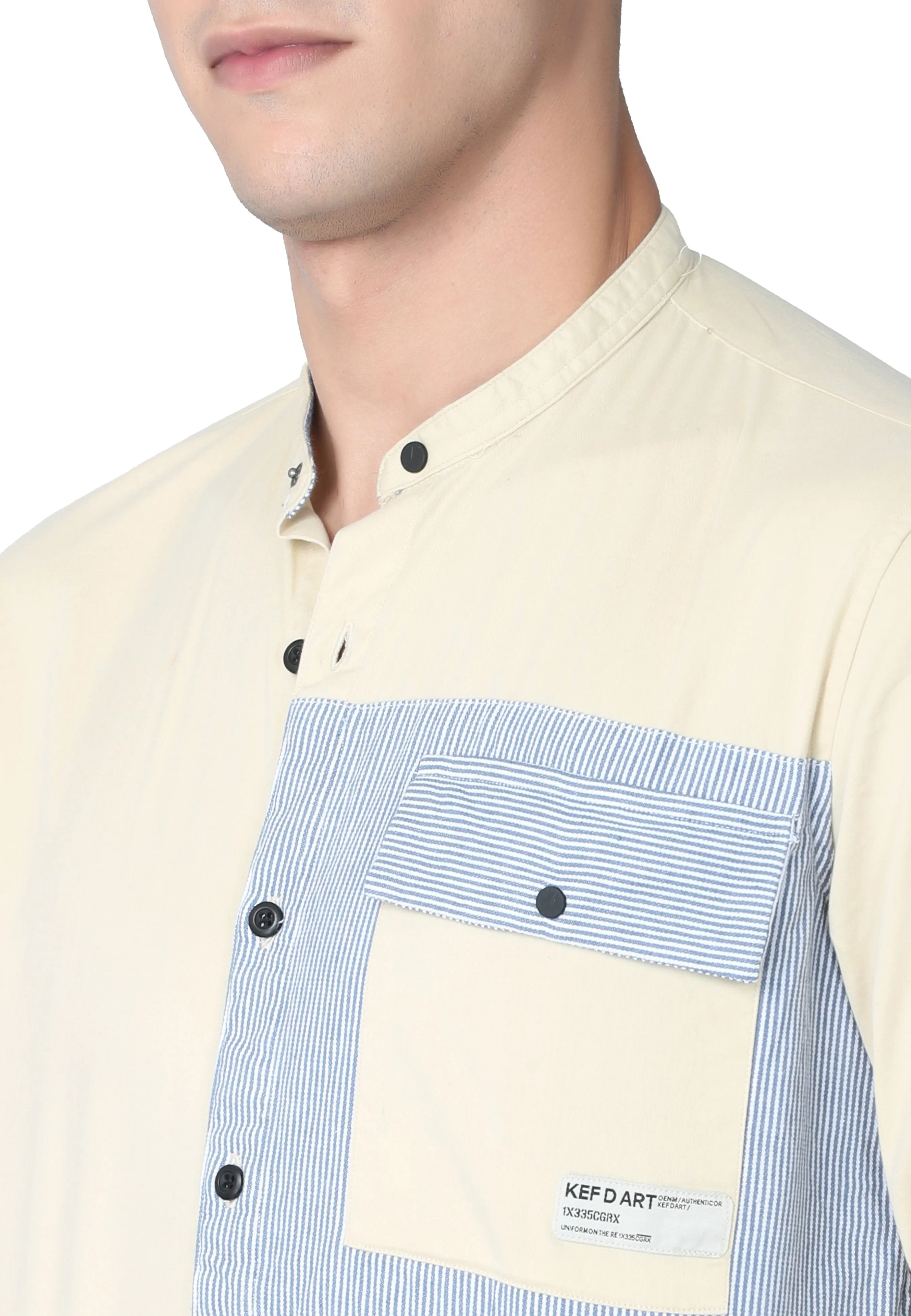 Pale Yellow Single Pocket