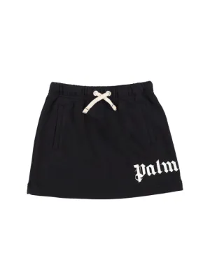 Palm Angels   Logo cotton sweat skirt 