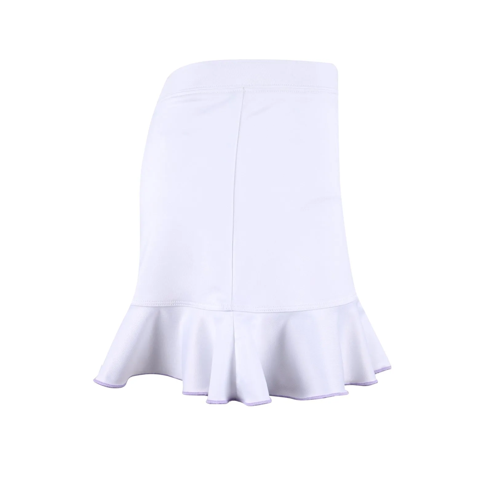 #Pansies in Paris Ruffle White Skirt