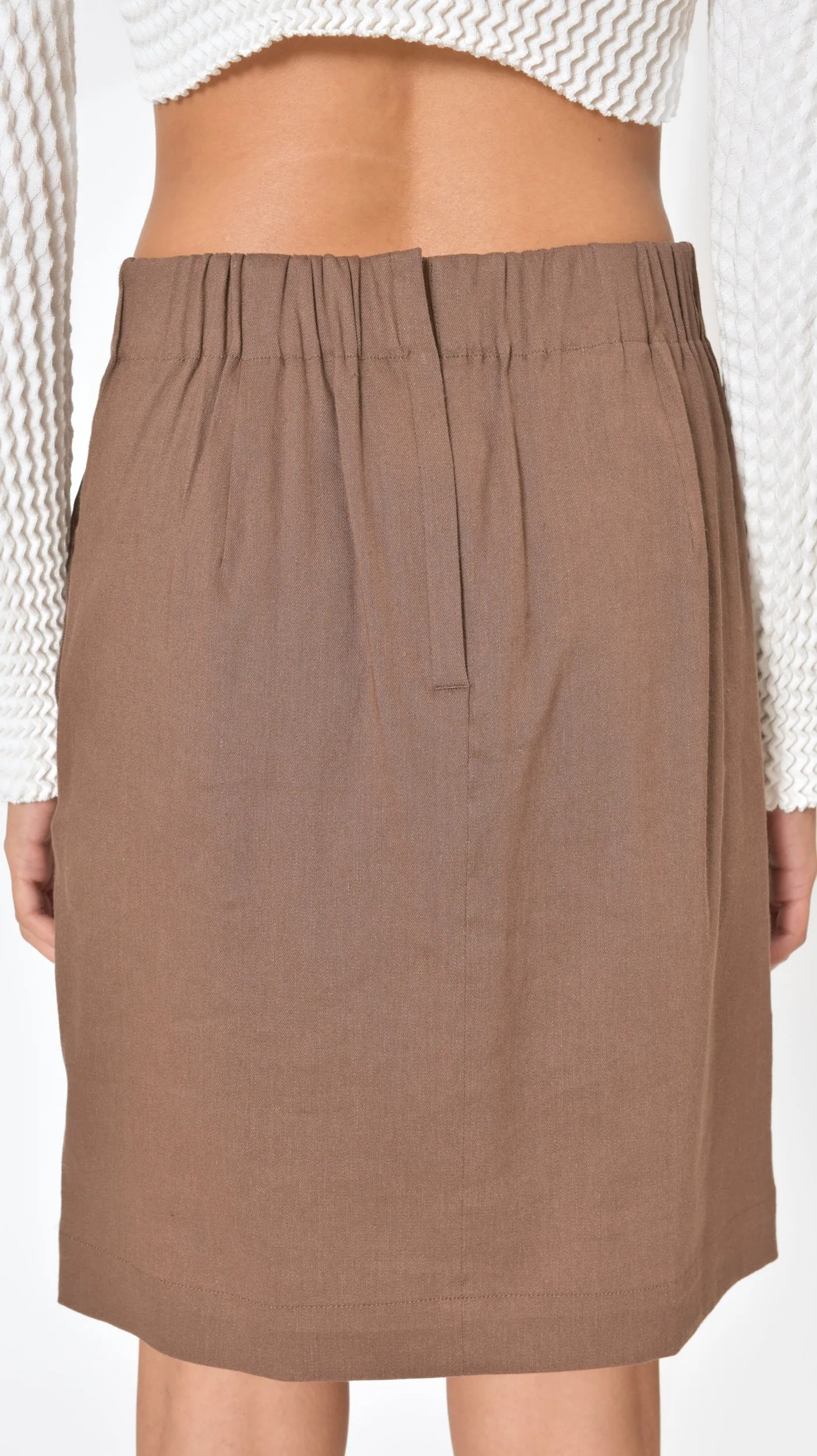 Peel Skirt in Brown