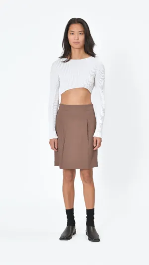 Peel Skirt in Brown