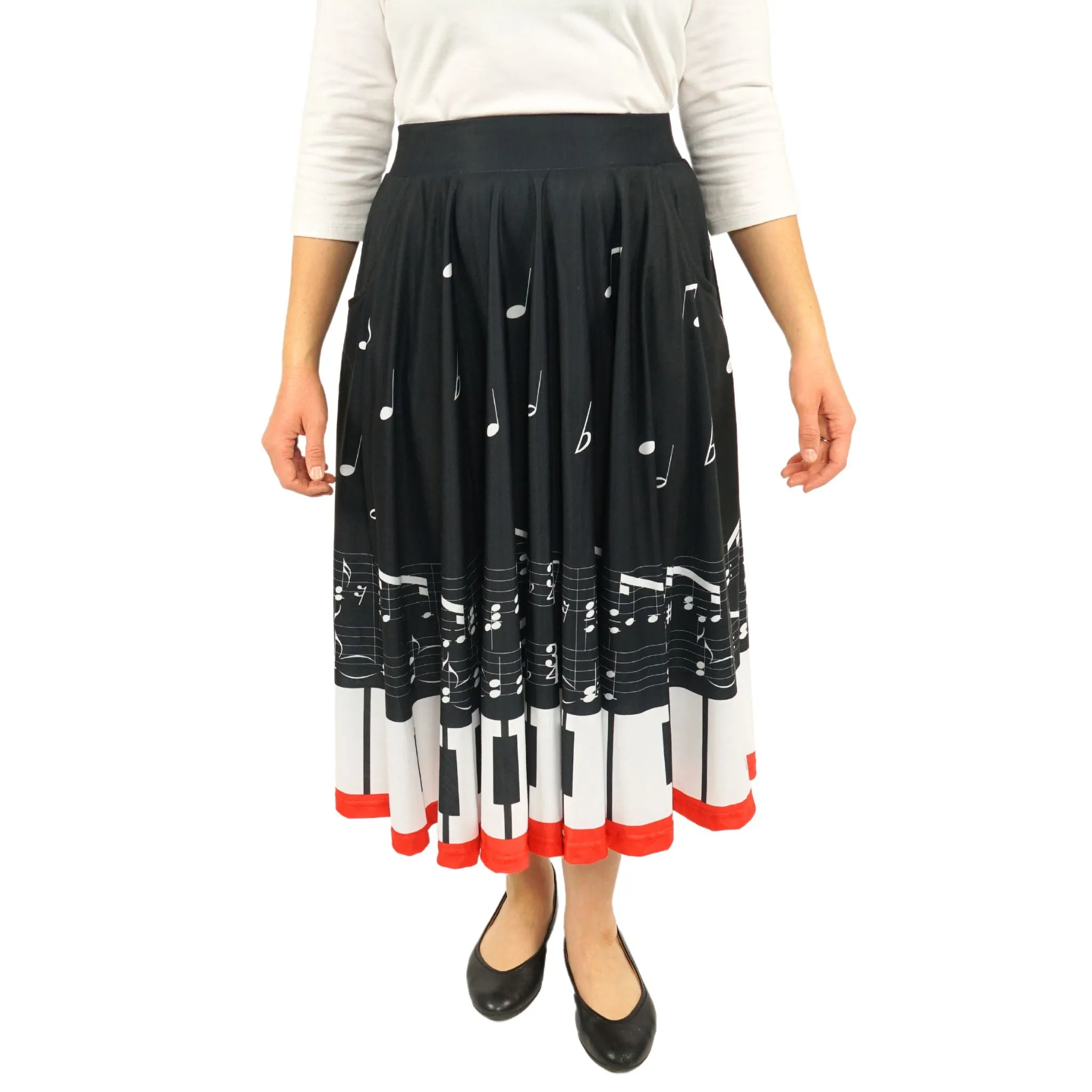 Piano Keys Twirl Skirt [FINAL SALE]