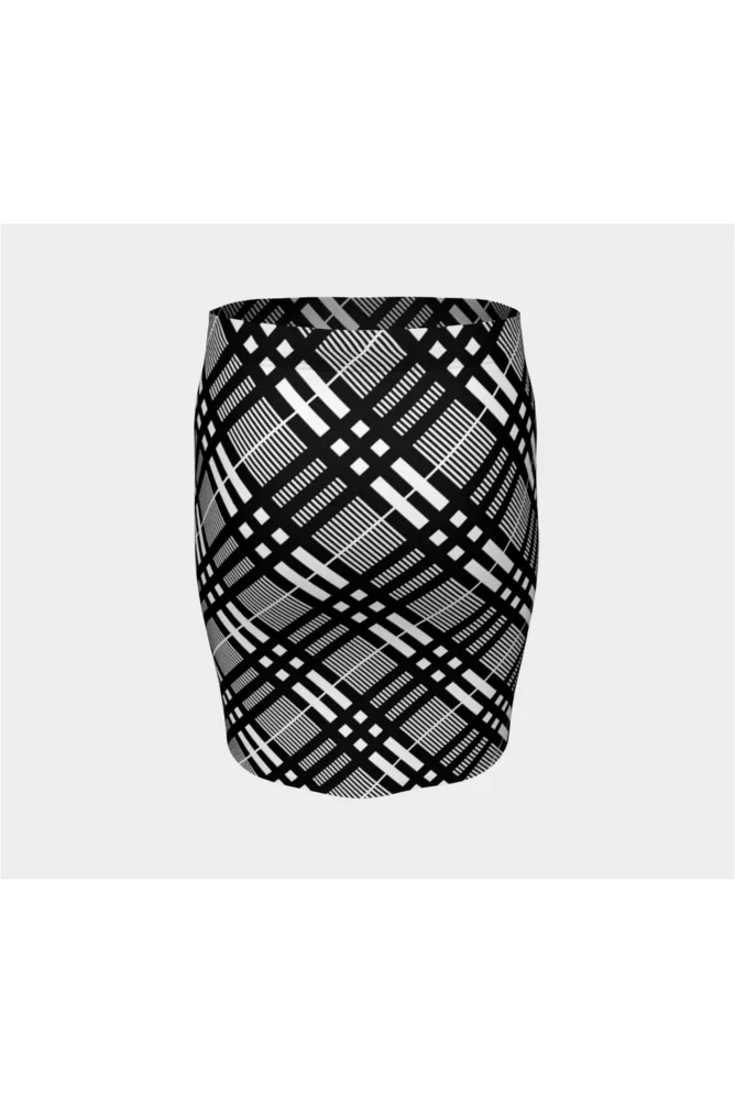 Plaid Planner Fitted Skirt