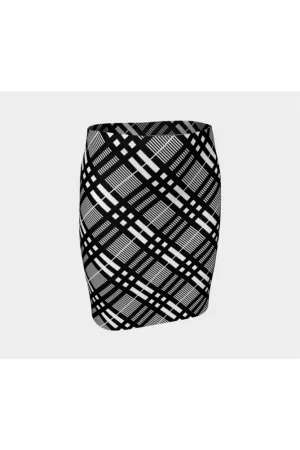 Plaid Planner Fitted Skirt