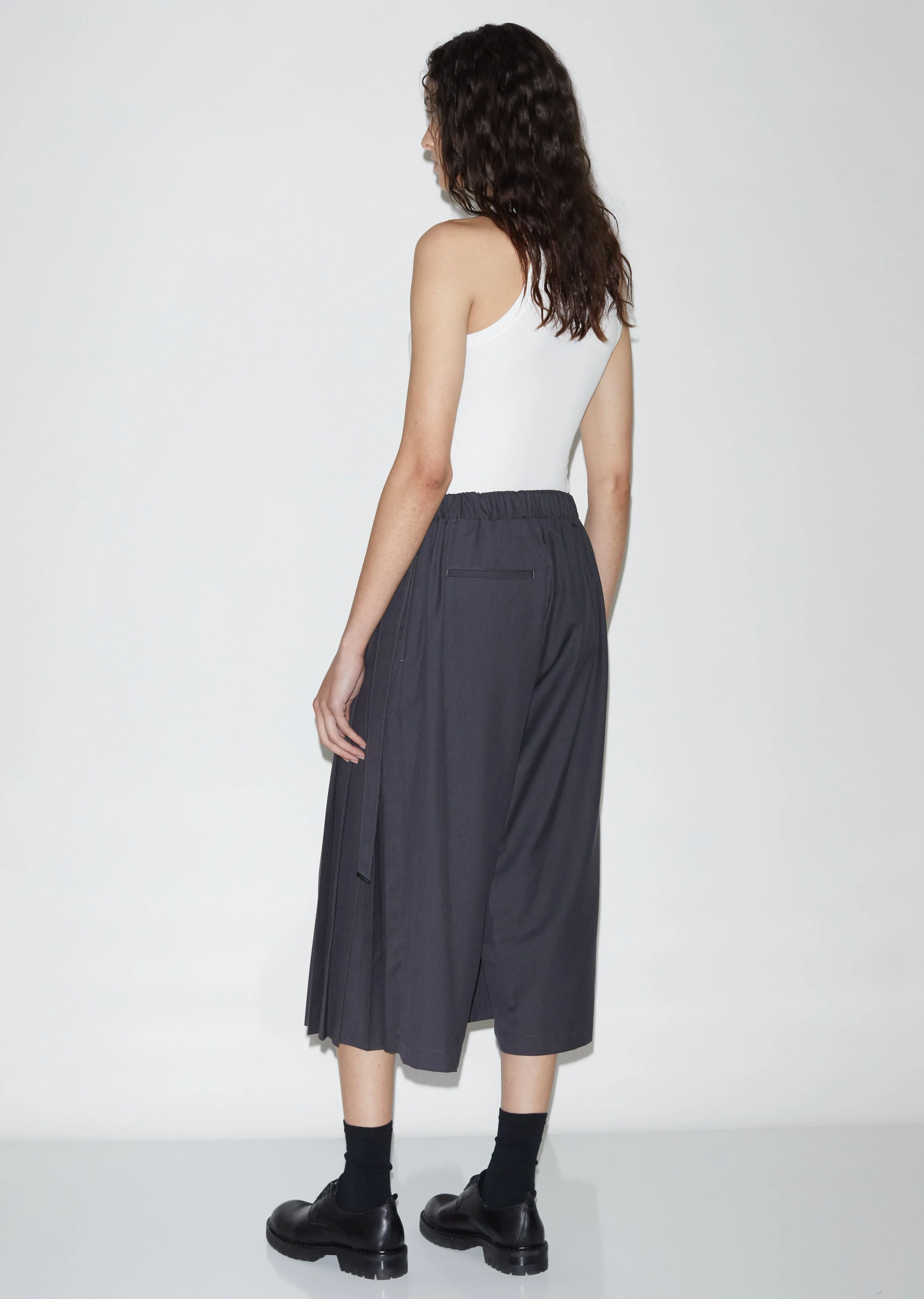 Pleated Wideleg Culottes