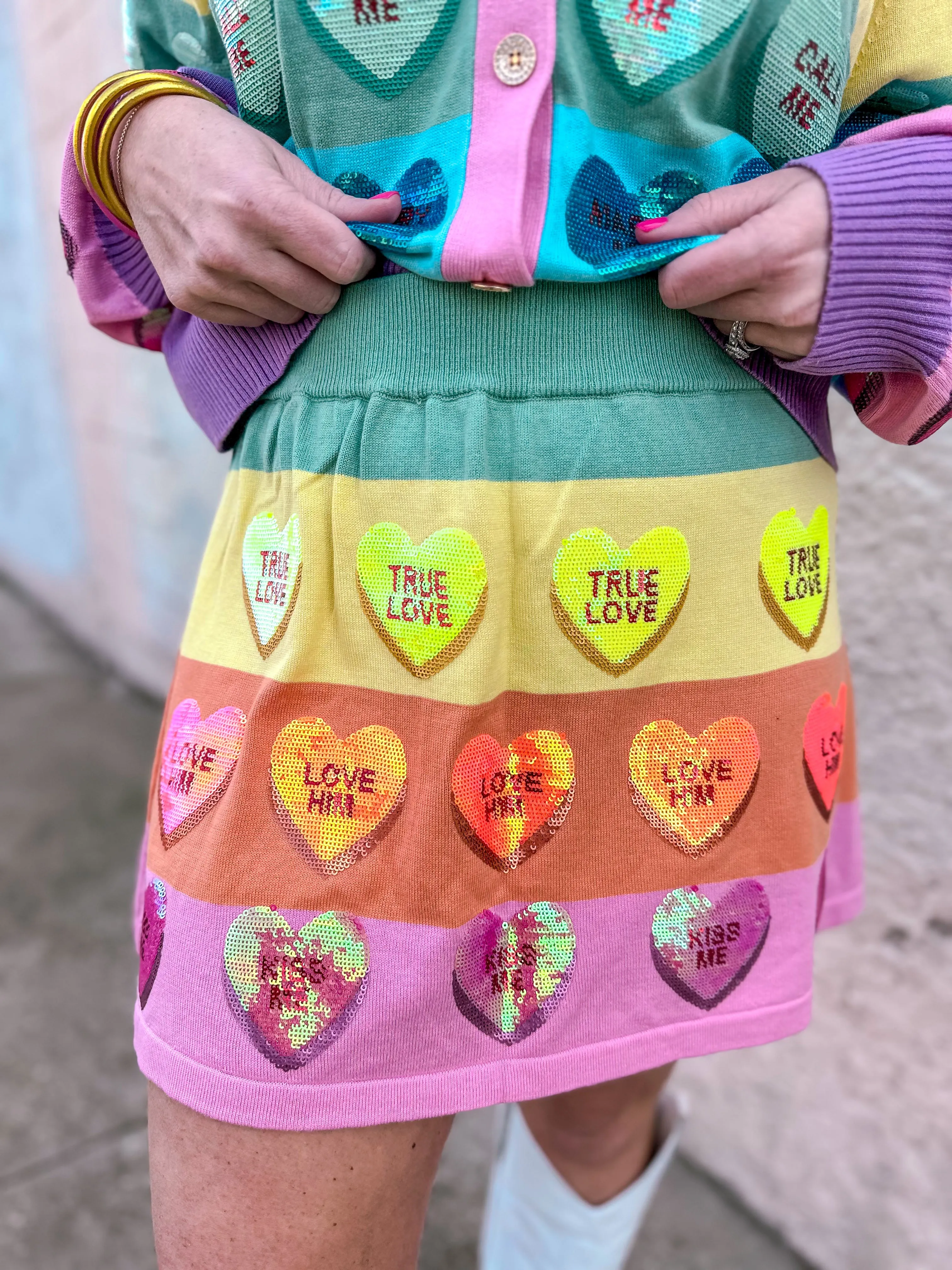 Queen of Sparkles: Conversation Hearts Skirt