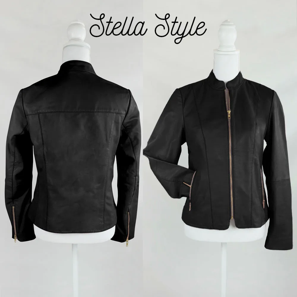 (Real Leather) Personalized Bridal Party Leather Jackets