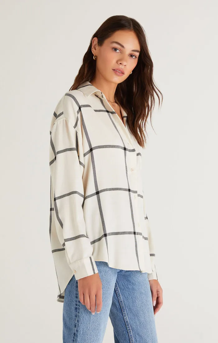 River Plaid Button Up Shirt