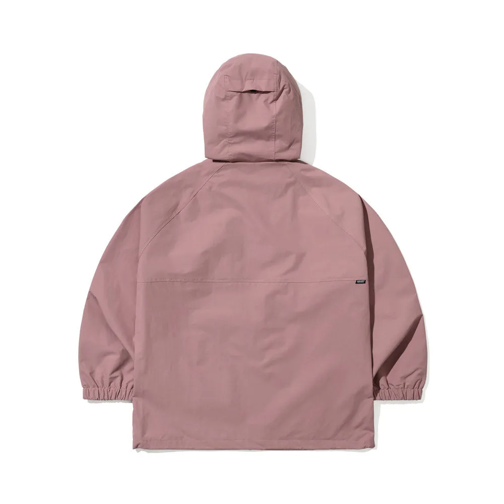 RUN HOODED ANORAK JACKET PINK