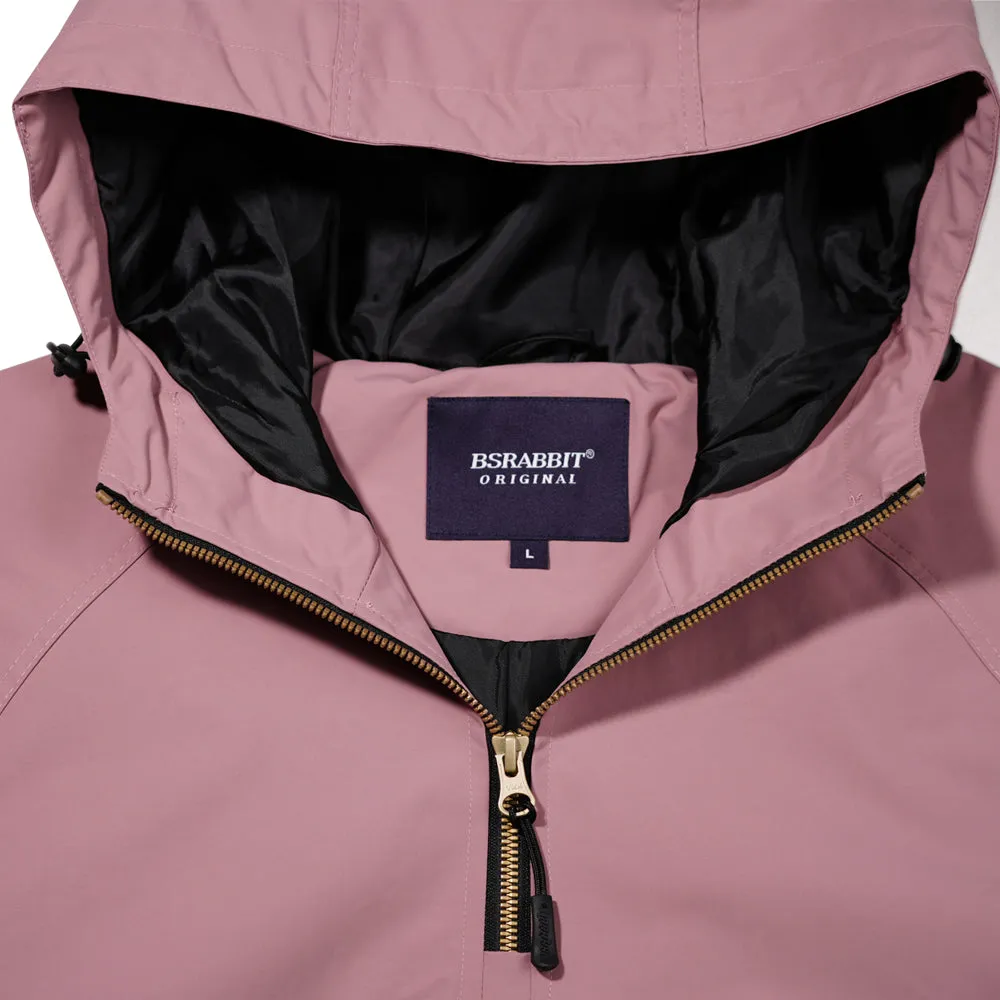 RUN HOODED ANORAK JACKET PINK