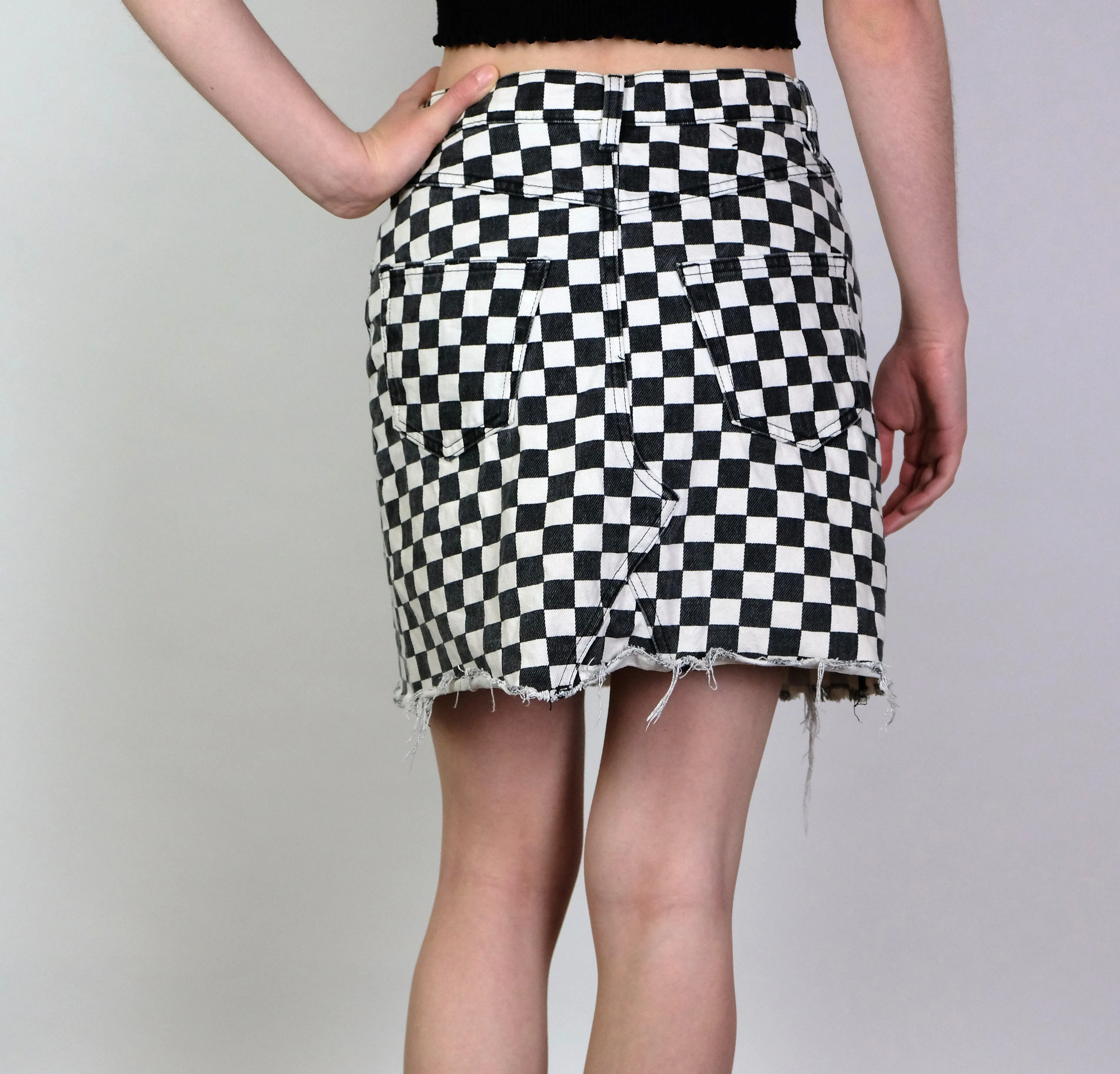 Screen Print Checker Skirt S/8