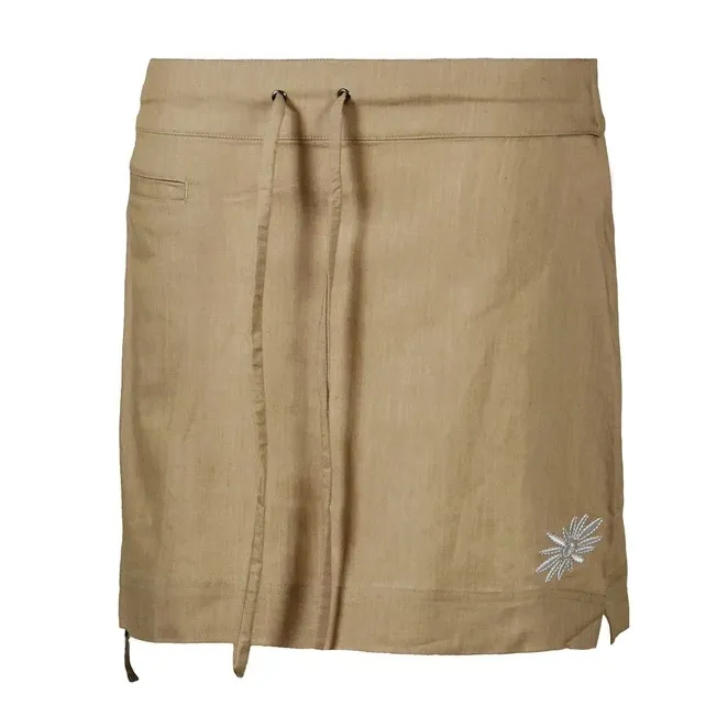 Skhoop Women&#x27;s Samira Short Skirt  Kakhi | Buy Skhoop Women&#x27;s Samira Short Skirt  Kakhi here | Outnorth