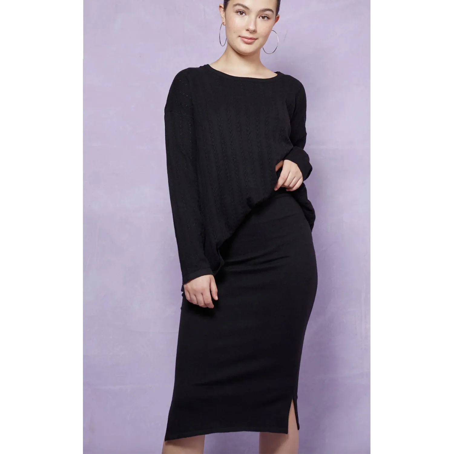 Skirt Knit Thalia - Onyx