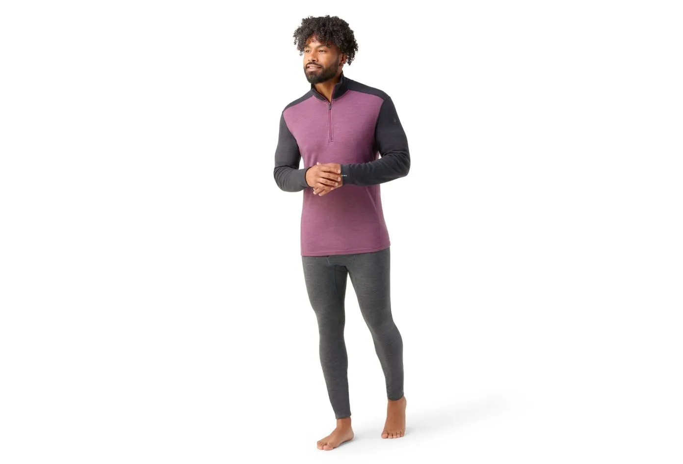 Smartwool | Classic Thermal Merino Base Layer 1/4 Zip | Men's | Purple Heather