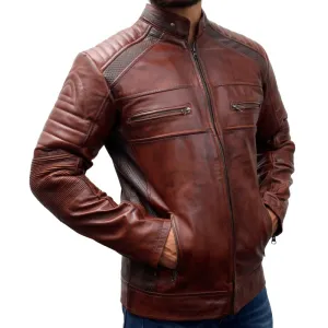 Soul revolver cafe Racer Biker Leather Jacket