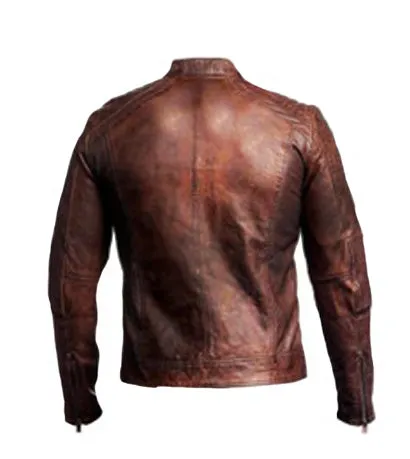 Soul revolver cafe Racer Biker Leather Jacket