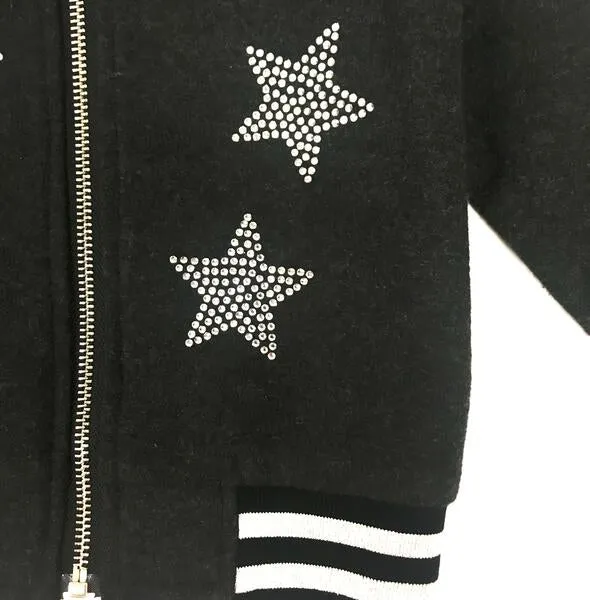 Star Rhinestone Bomber Jacket