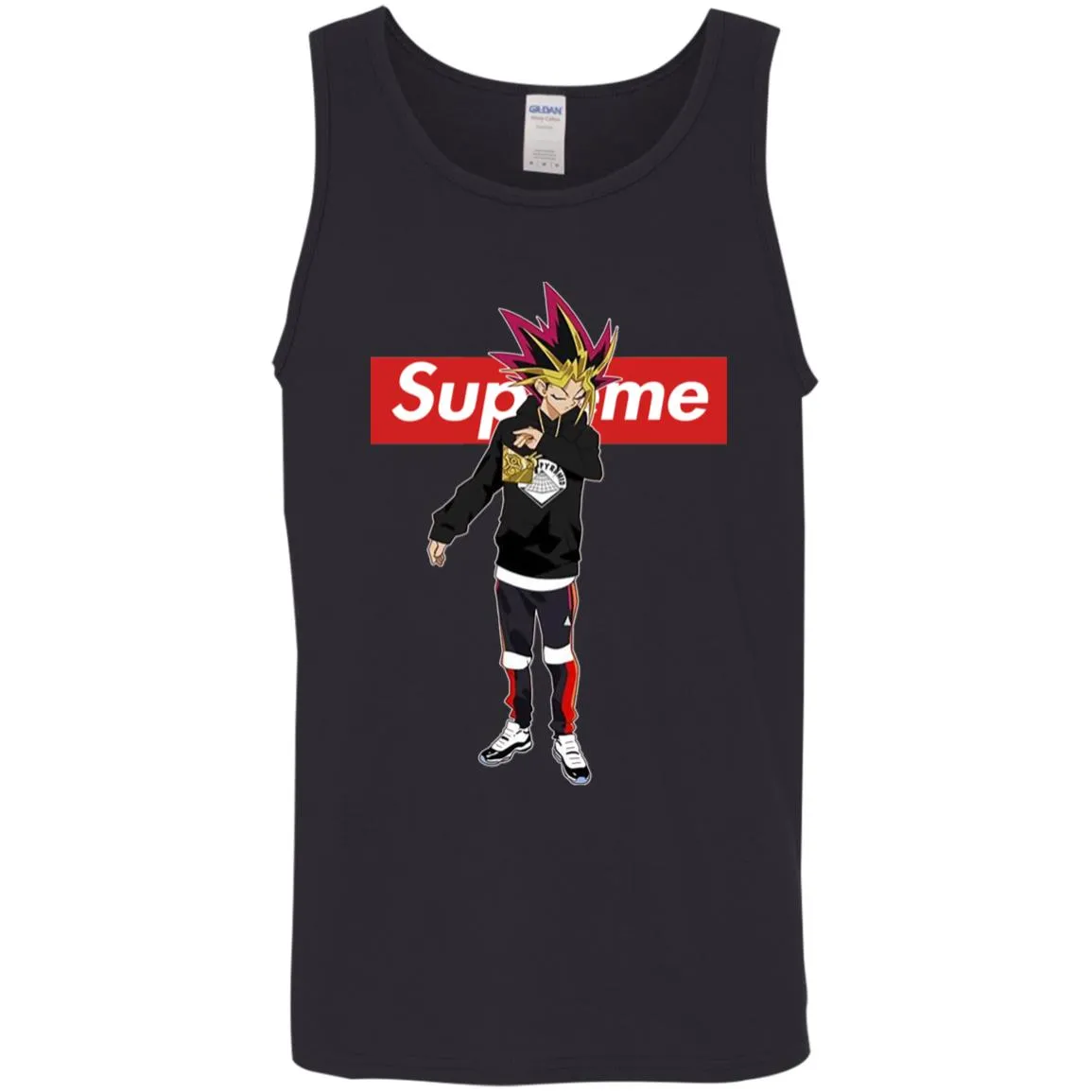 Supreme Yugi Mutou Game Yugioh T-shirt Men Cotton Tank