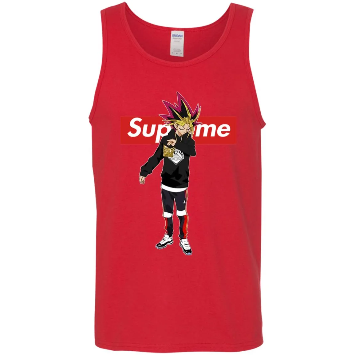 Supreme Yugi Mutou Game Yugioh T-shirt Men Cotton Tank