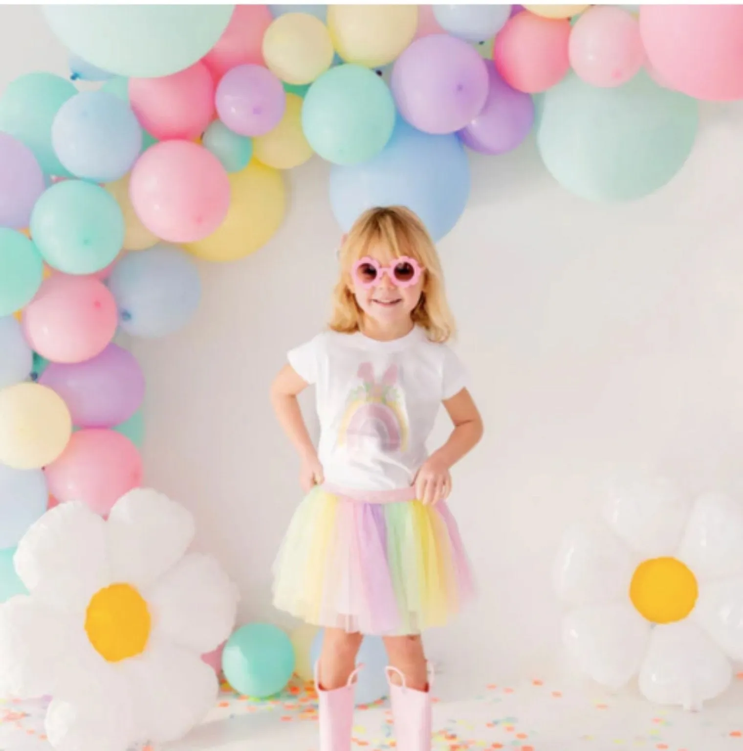 Sweet Wink Girls Pastel Fairy Tutu Skirt