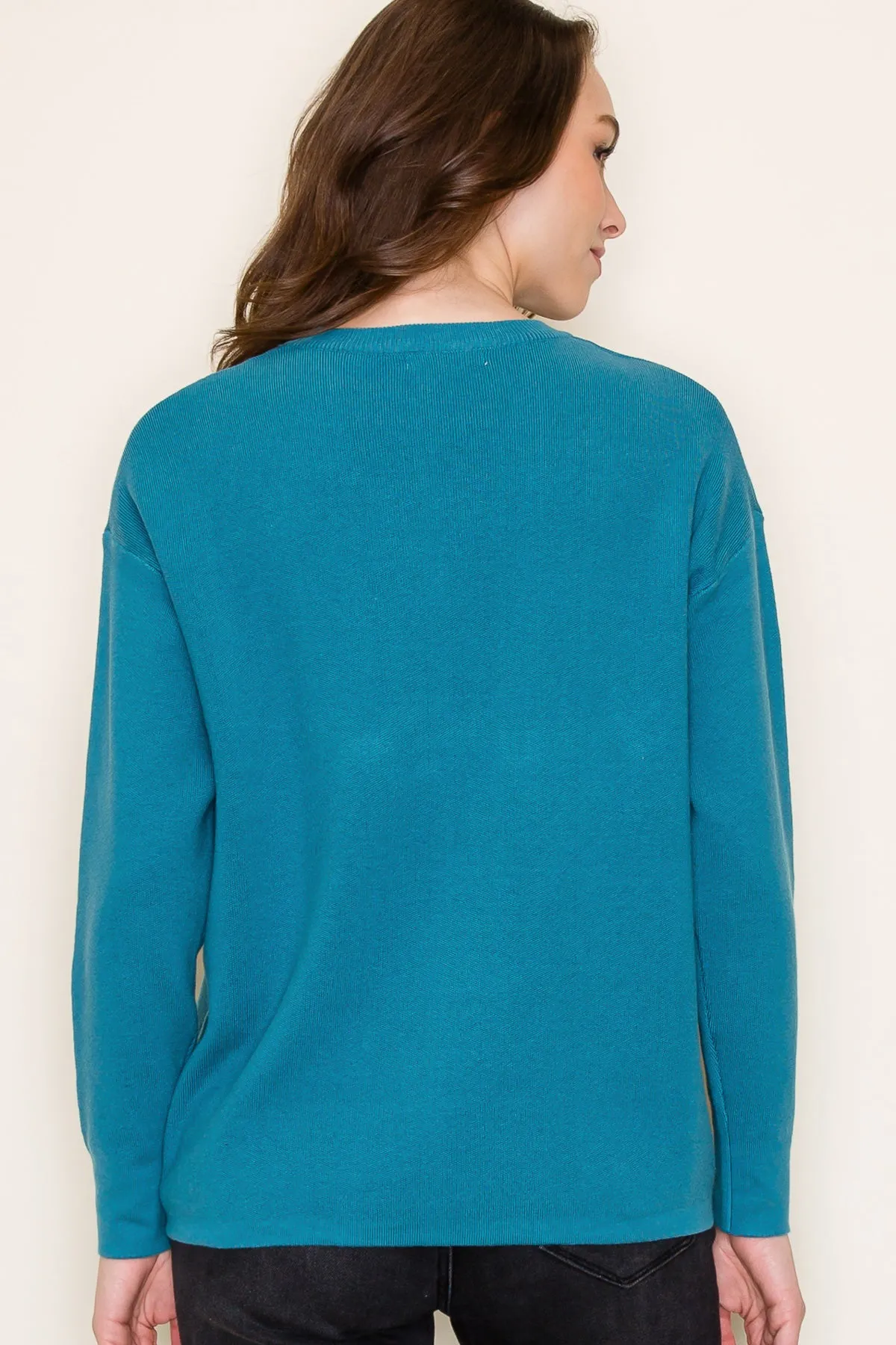 Teal Basic Layering Top