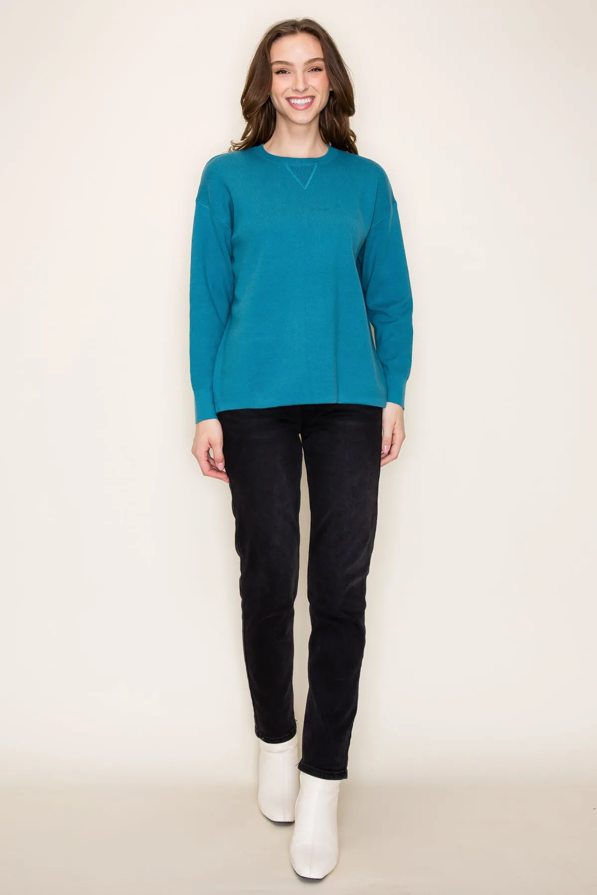 Teal Basic Layering Top