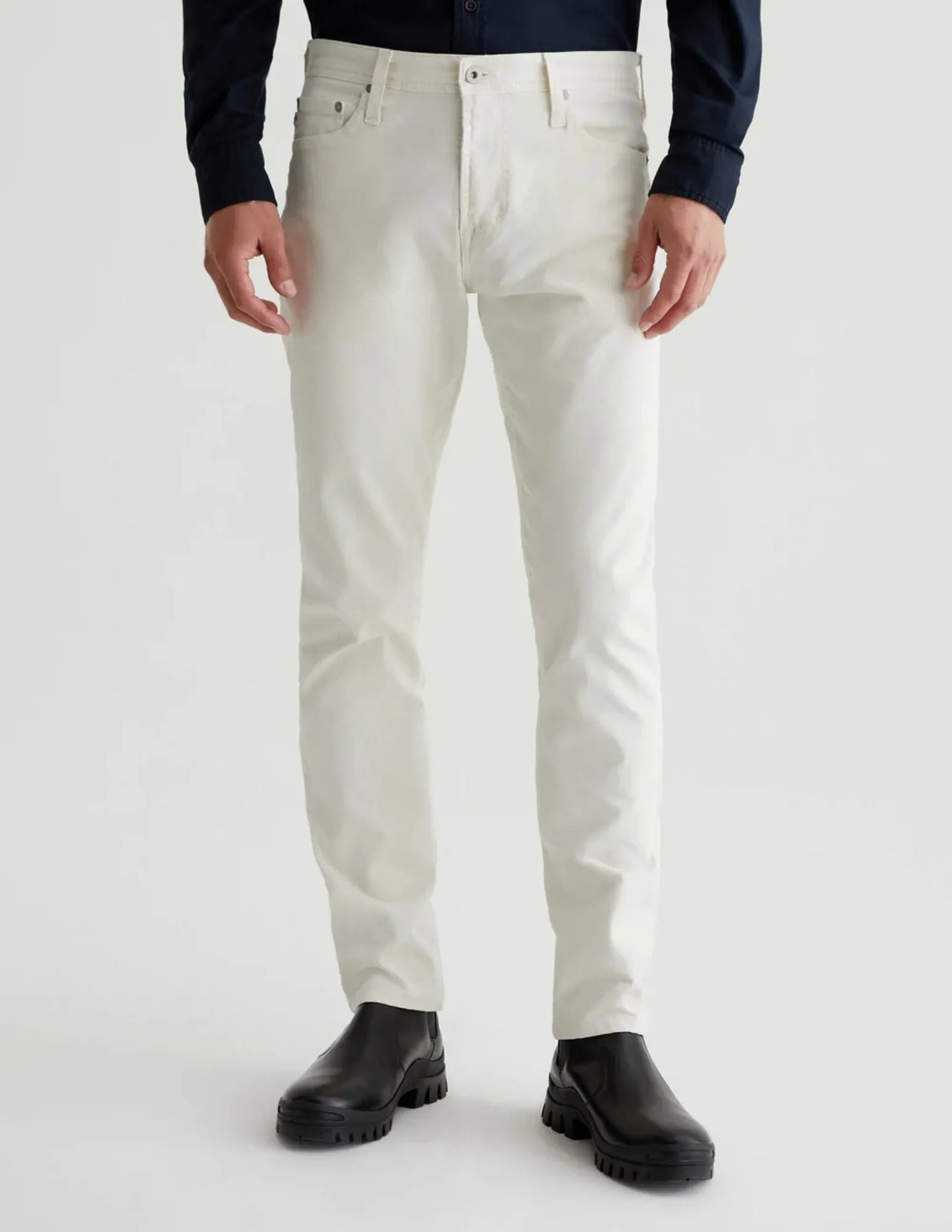 Tellis Corduroy Jean | White Cream