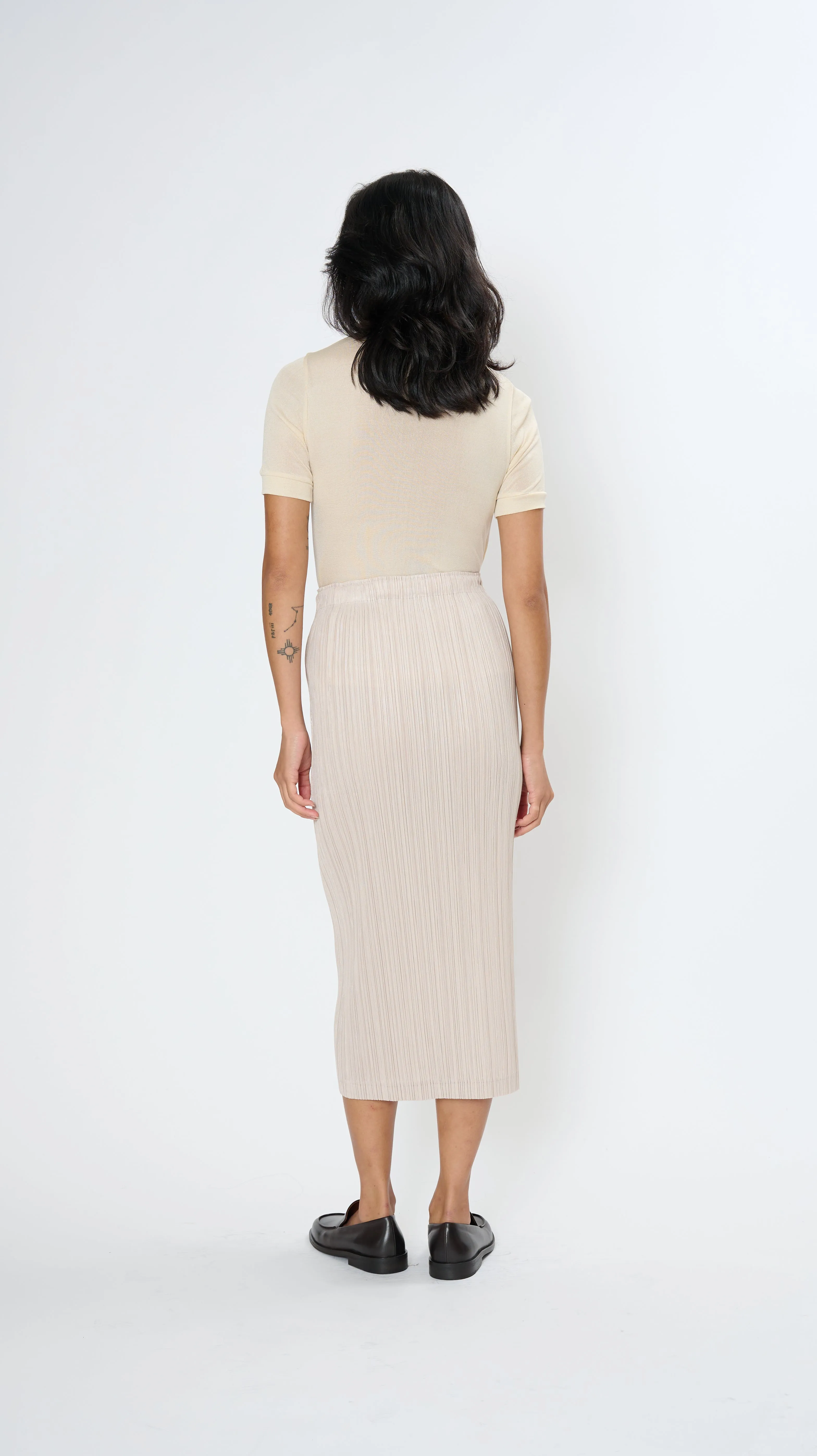 Thicker Bottoms 1 Skirt in Light Beige