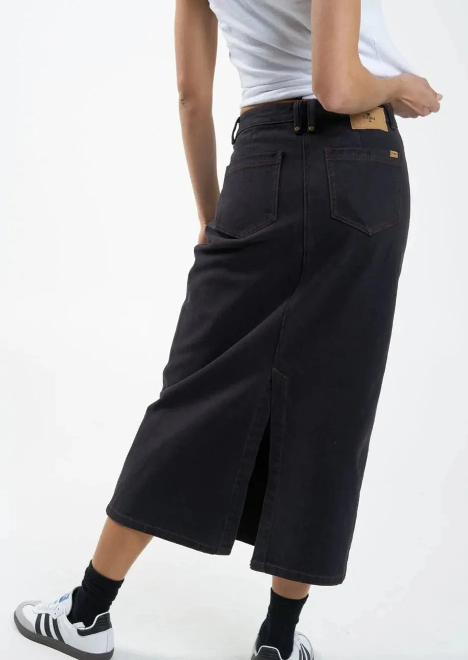 Thrills Frankie Skirt Midnight Blue