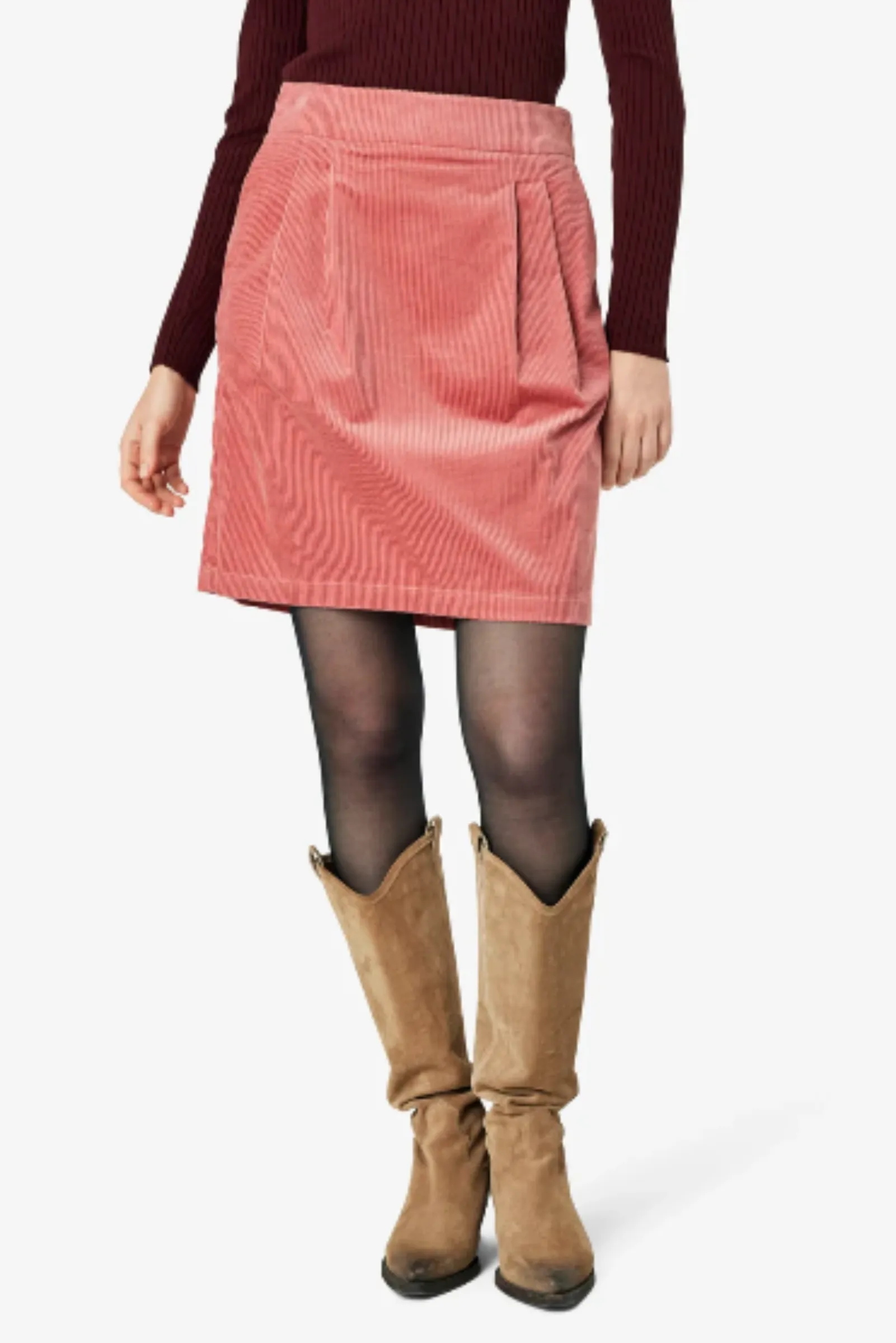 Trine Corduroy Skirt - Rose