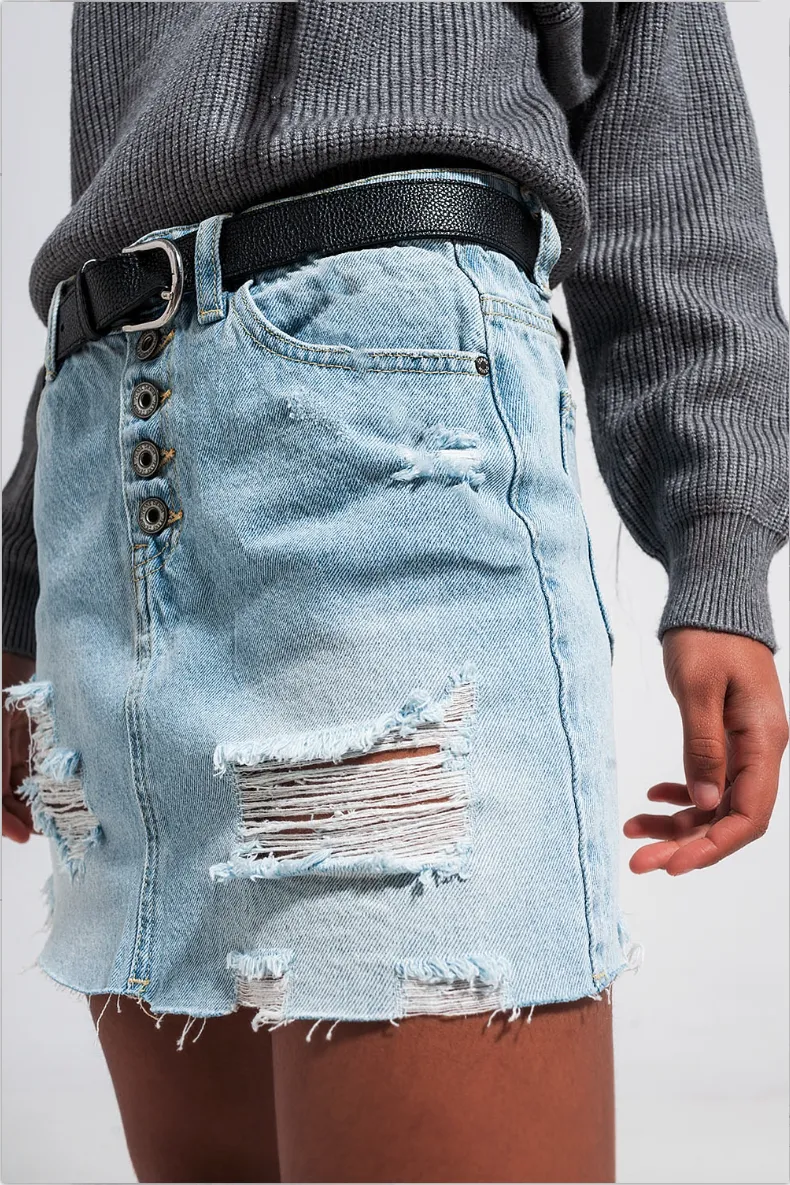 Urban Nights Denim Skirt