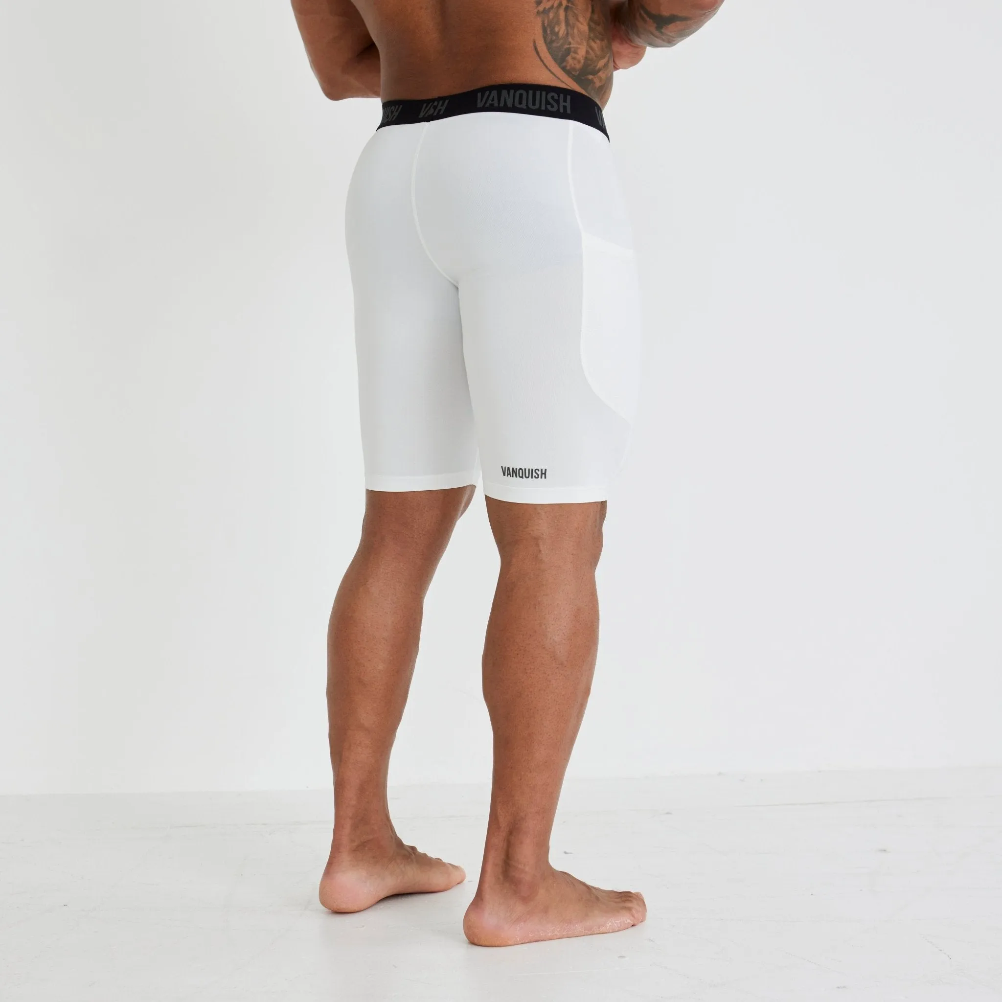 Vanquish Utility White Base Layer Shorts