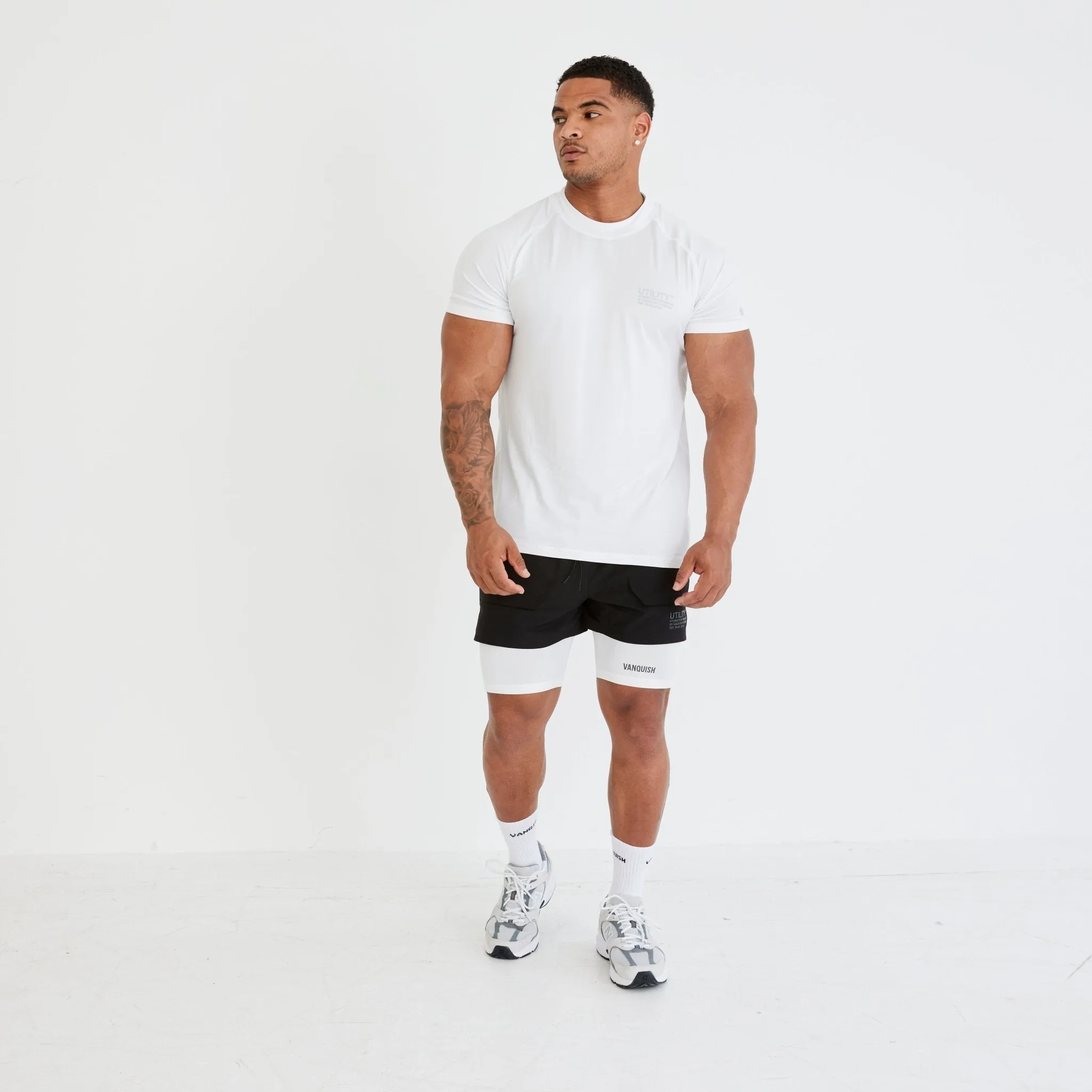 Vanquish Utility White Base Layer Shorts