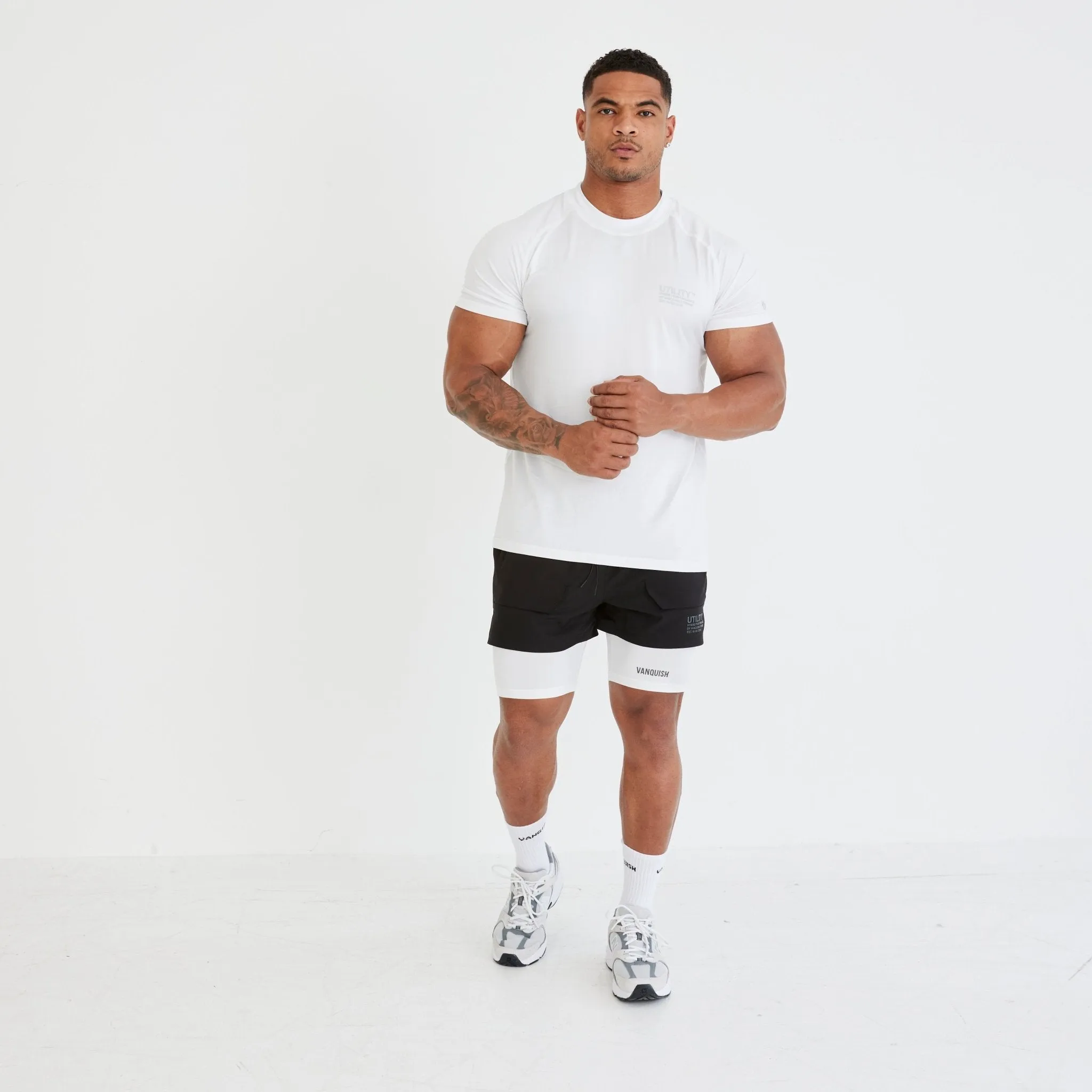 Vanquish Utility White Base Layer Shorts